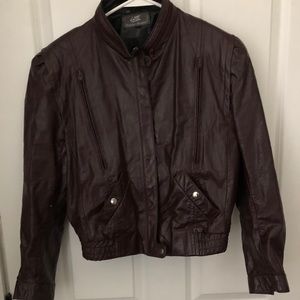 Leather Bomber Jacket